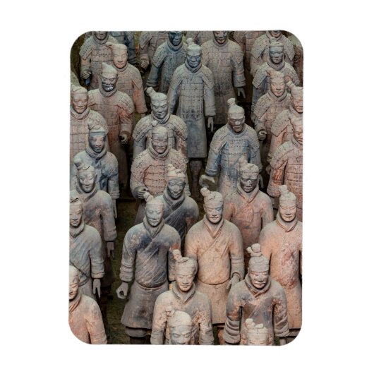 Die Terracotta Armee von Xian in China マグネット (縦)