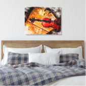 Die Violine キャンバスプリント (インサイチュ (寝室))