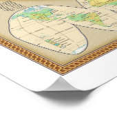 「Die Welt: 2015/heute - Detailerte Weltkarte... ポスター (角)