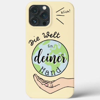 Die Welt in deiner Hand iPhone 13 Pro Maxケース