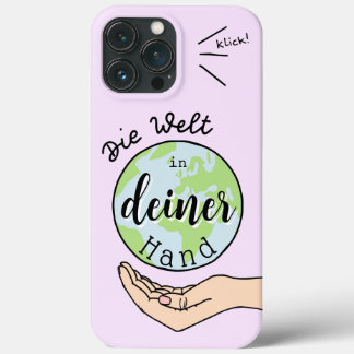 Die Welt in deiner Hand iPhone 13 Pro Maxケース
