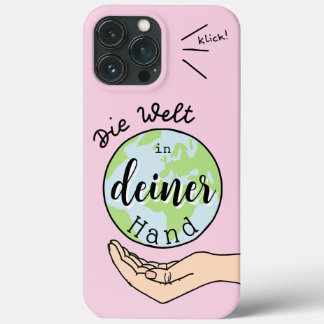 Die Welt in deiner Hand iPhone 13 Pro Maxケース