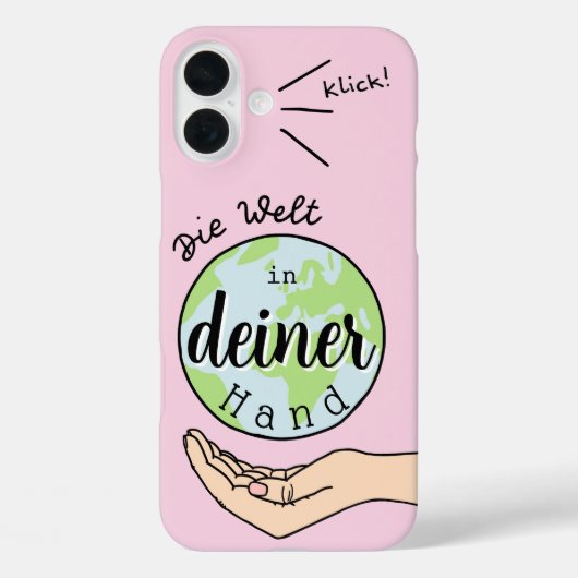 Die Welt in deiner Hand Case-Mate iPhoneケース (裏面)