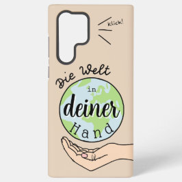Die Welt in deiner Hand Samsung Galaxy S22 Ultraケース