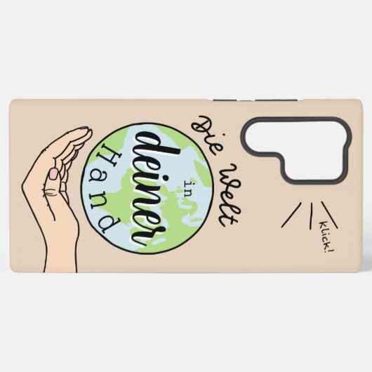 Die Welt in deiner Hand Samsung Galaxyケース (裏面横)