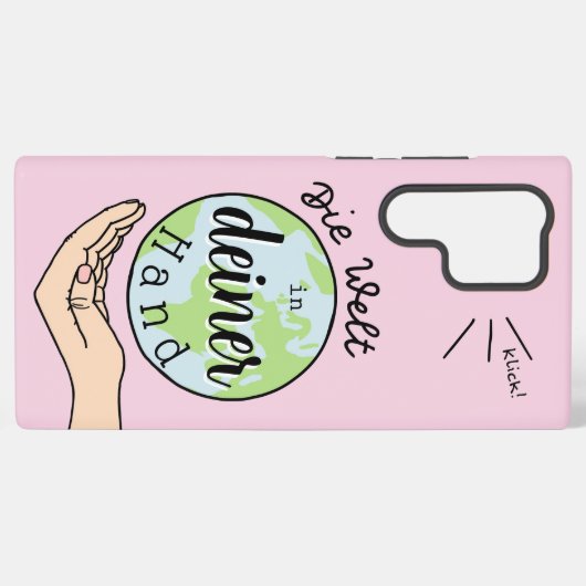 Die Welt in deiner Hand Samsung Galaxyケース (裏面横)