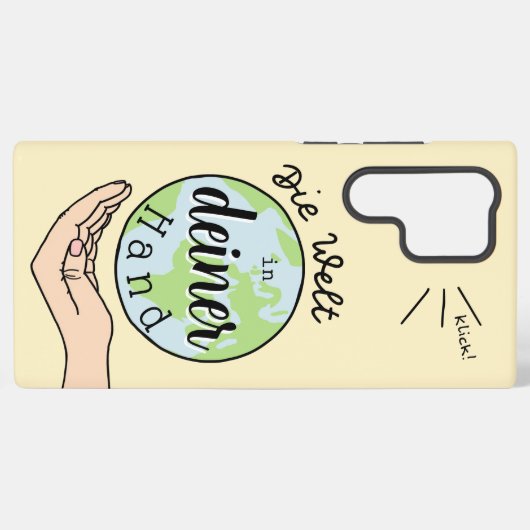 Die Welt in deiner Hand Samsung Galaxyケース (裏面横)