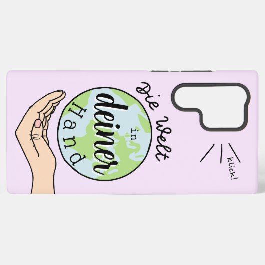 Die Welt in deiner Hand Samsung Galaxyケース (裏面横)