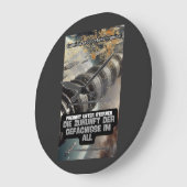 Die Zukunft der Gefängnisse im All ラージ壁時計 (傾斜)