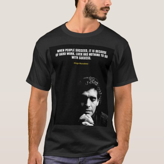 Diego Maradona quotes T-Shirt Tシャツ (正面)
