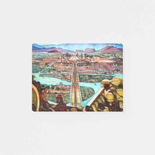Diego Rivera Tenochtitlan Mural ポストイット (正面)