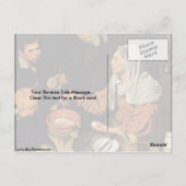 Diego Velazquezが卵を揚げる老婦人 ポストカード (裏面)