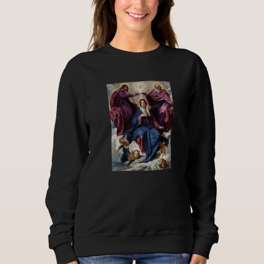 Diego Velázquez 2 Coronation Of The Virgin Mary スウェットシャツ (正面)
