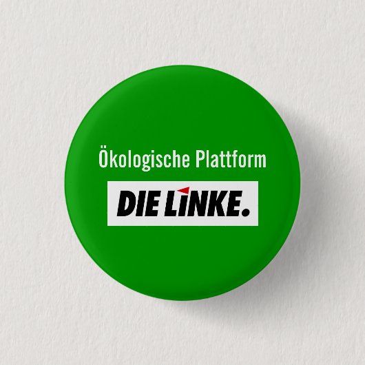 DieLinke  Ökologische Plattform 缶バッジ (正面)