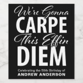 DIEMの誕生日パーティーでCARPEに行く ワインラベル (シングルラベル)