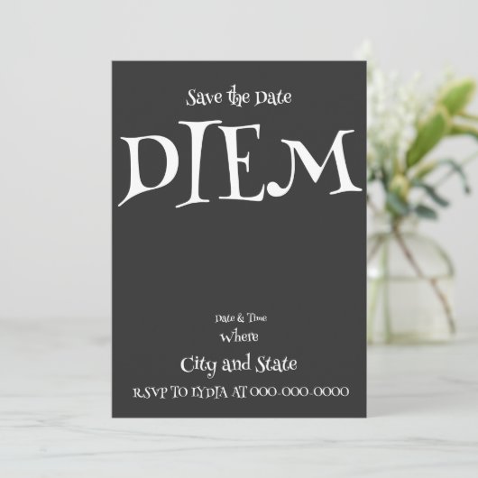 DIEM 招待状 (スタンド正面)