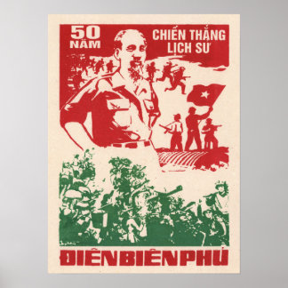 DIEN BIEN PHU 1954年のベトナム戦争のヴィンテージ ポスター
