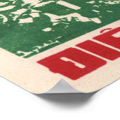 DIEN BIEN PHU 1954年のベトナム戦争のヴィンテージ ポスター (角)