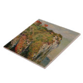 Dieppe 1882年のクロード・モネ|の崖 タイル (側面)