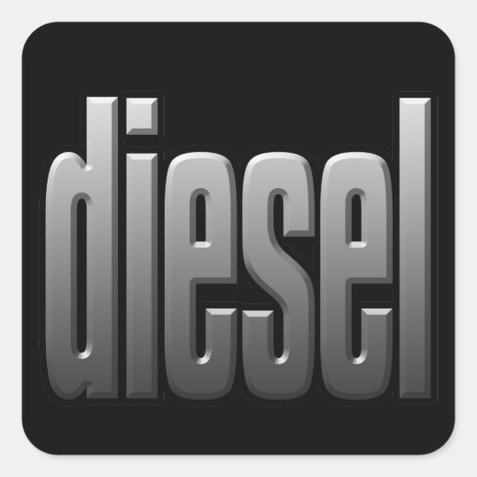 DIESEL。ハードコア、強さ。強さ。強さ。筋肉.Sq スクエアシール (正面)