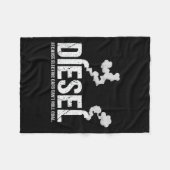 Diesel Because Electric Can't Roll Coal Trucker Gi フリースブランケット (正面(横))