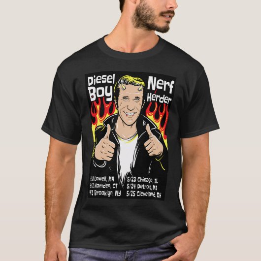 Diesel Boy & Nerf Herder - パンクツアー2025 Tシャツ (正面)
