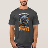 Diesel Car Lover Who Needs Quiet When Can Have Pow Tシャツ (正面)