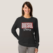 Diesel Diva Ladies Diesel Truck Dirty Diesel Chick Tシャツ (正面フル)
