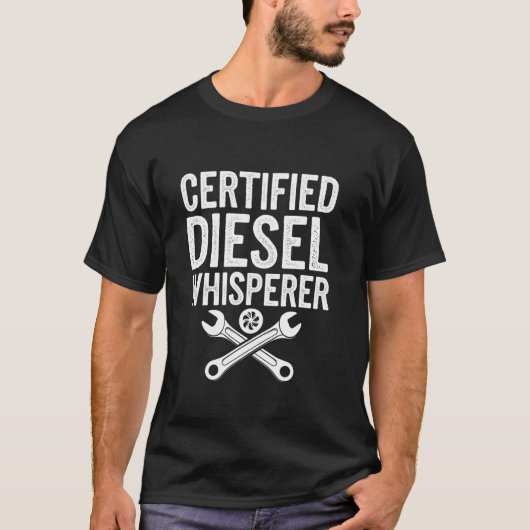Diesel Mechanic Heavy Equipment Repair Industrial Tシャツ (正面)