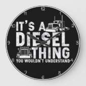 Diesel Thing：理解できない ラージ壁時計 (正面)