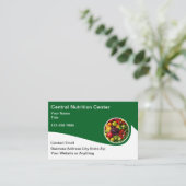 Diet And Nutrition Modern Food Business Cards 名刺 (スタンド正面)