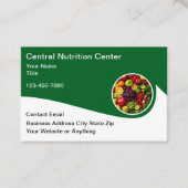 Diet And Nutrition Modern Food Business Cards 名刺 (正面)