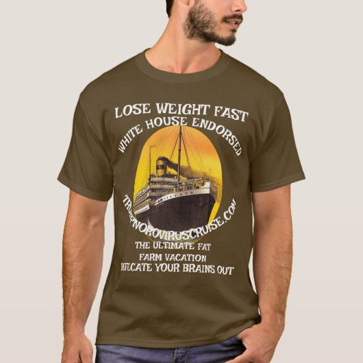 DIET HHS CDC FDA ENDORSES NORAVIRUS LONGTERM Tシャツ (正面)