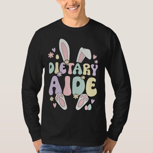 Dietary Aide Easter Bunny Dietary Aide Easter Day Tシャツ (正面)