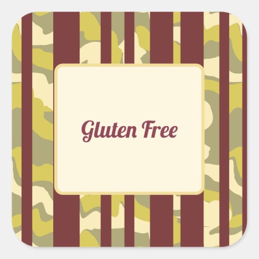 Dietary Requirements Gluten Free Party Food スクエアシール (正面)