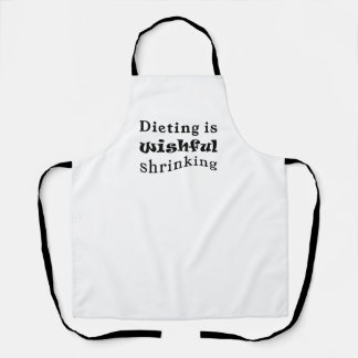 Dieting is Wishful Shrinking Apron エプロン