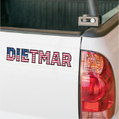 Dietmar Name Vorname USA AufkleberステッカーAuto バンパーステッカー (トラック上)
