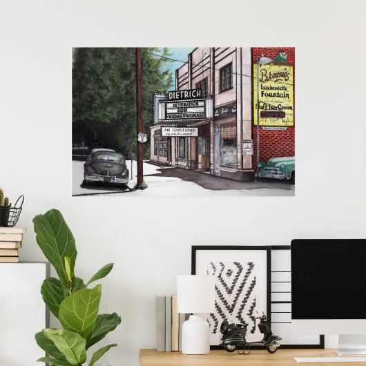 dietrich theatre by dlee ポスター (ホームオフィス)