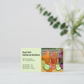 Diettitian Vegetableフルーツスムージー写真 名刺 (スタンド正面)