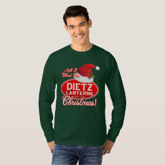 DIETZのランタンのクリスマスのロゴのワイシャツ Tシャツ