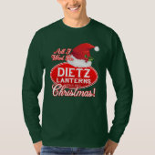 DIETZのランタンのクリスマスのロゴのワイシャツ Tシャツ (正面)