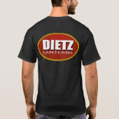 Dietzのランタンの背部イメージの楕円形のロゴのワイシャツ Tシャツ (裏面)
