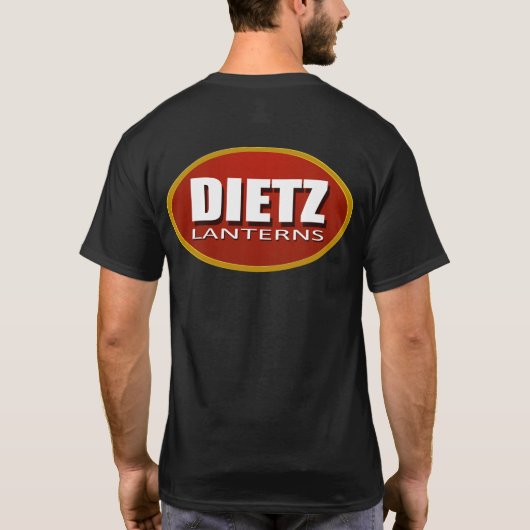 Dietzのランタンの背部イメージの楕円形のロゴのワイシャツ Tシャツ (裏面)