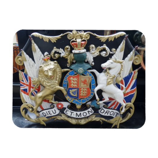 Dieu Et.Mon Droit 3"x4"マグネット マグネット (横)