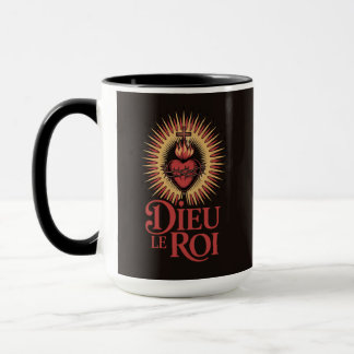 Dieu Le Roi カトリック王党派 聖心マグ マグカップ