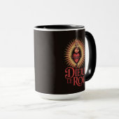 Dieu Le Roi カトリック王党派 聖心マグ マグカップ (正面右)