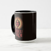 Dieu Le Roi カトリック王党派 聖心マグ マグカップ (正面左)