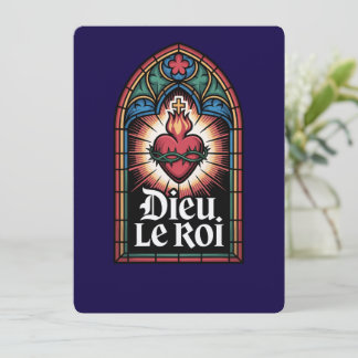Dieu Le Roi Catholic Monarchist Sacred Heart 