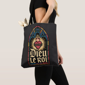 Dieu Le Roi Catholic Monarchist Sacred Heart トートバッグ