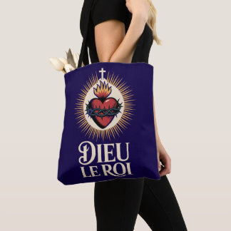 Dieu Le Roi Catholic Monarchist Sacred Heart Tote  トートバッグ